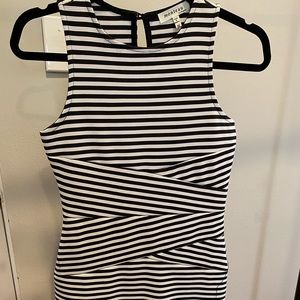 Striped sleeveless dress
